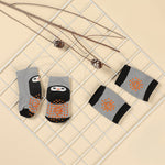 Baby Cotton Socks Set Grey and Black