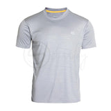 Classic Grey Stripes Embossed Tee