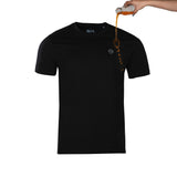 Solid Black Crew Neck Zero Stain 100 Percent Premium Cotton T shirt