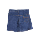 Stain Repellent Indigo Denim Divided Skirt