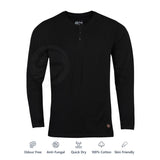 Zero Stain 100 Percent Premium Cotton Full Sleeve Henley T shirt