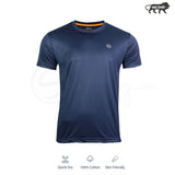 Navy Blue Athleisure Hexagon Tee