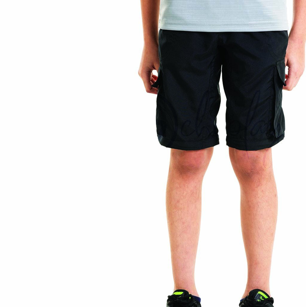 Black 4 in 1 Convertible Cargos (Full Pant, 3/4th , Shorts & Pouch